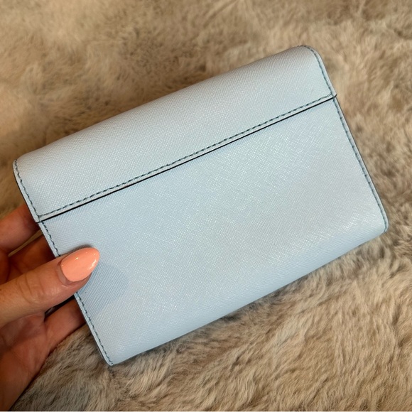 Kate Spade Baby Blue Bag Cosmetic Pouch Clutch Wallet Purse - Picture 2 of 8